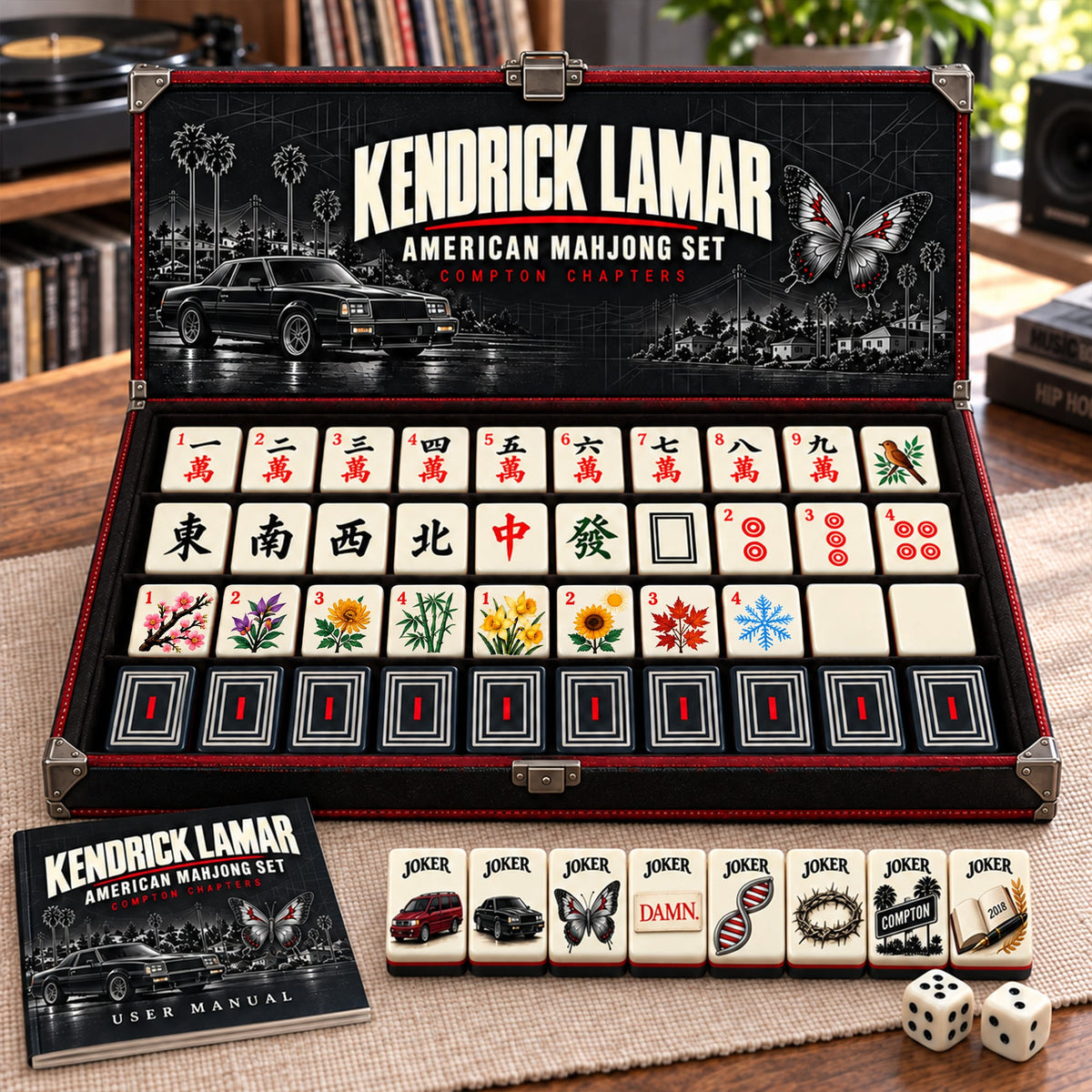 Premium KDL Mahjong Tiles Set PVNA