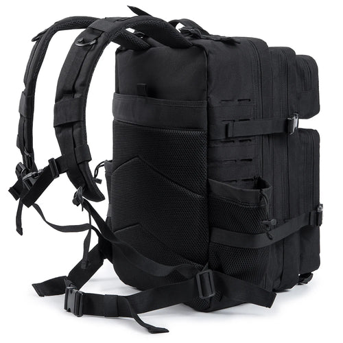 45L Men's and Women's Tactical Backpack Outdoor Camping Equipment Backpack Hiking Backpack Travel Backpack with Double Cup Holde